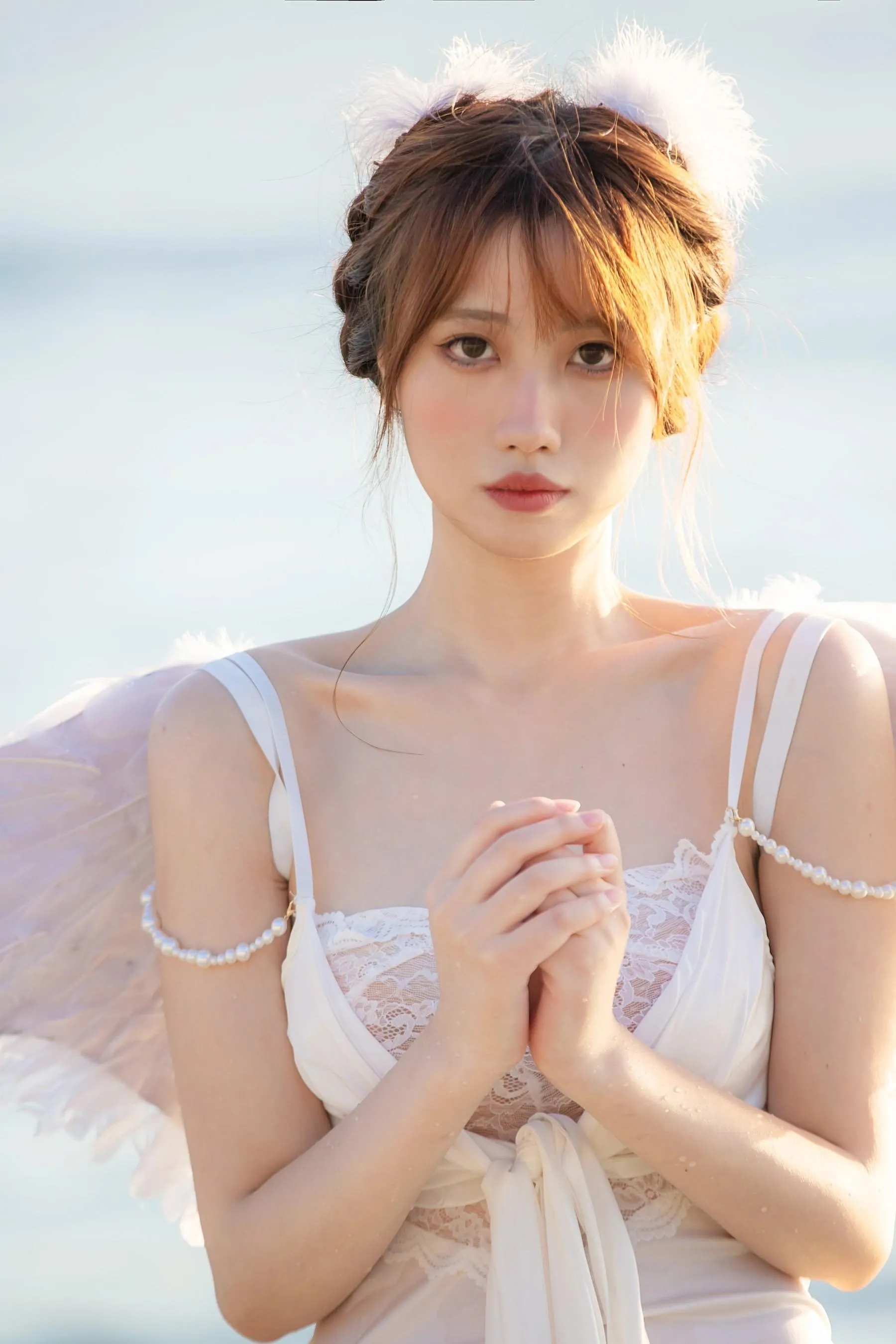 念雪ww – NO.35 海边神明少女 [50P]插图1